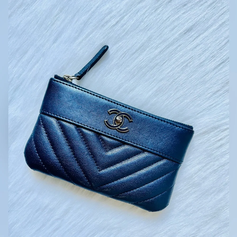 CHANEL sheepskin chevron